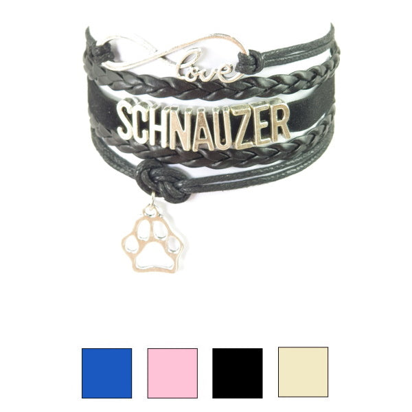 Infinity Love Schnauzer Jewellery BraceletDoggyTopia