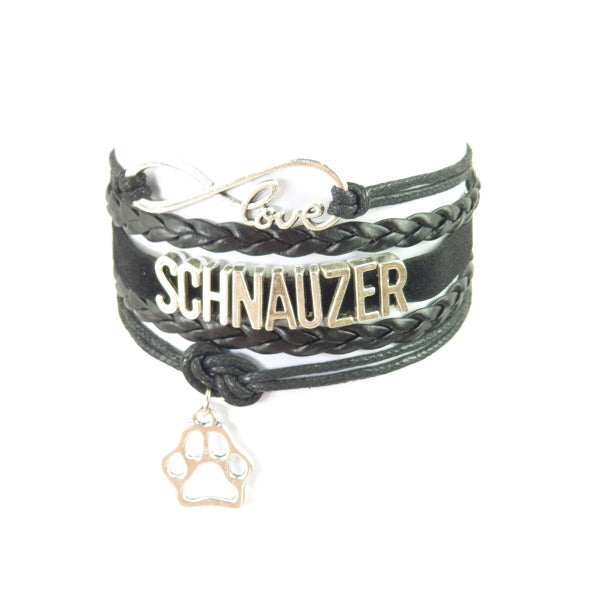 Infinity Love Schnauzer Jewellery BraceletDoggyTopia