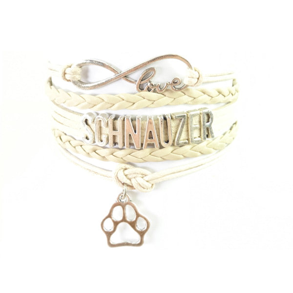 Infinity Love Schnauzer Jewellery BraceletDoggyTopia