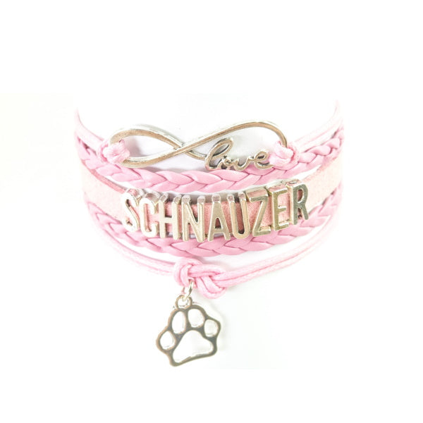 Infinity Love Schnauzer Jewellery BraceletDoggyTopia