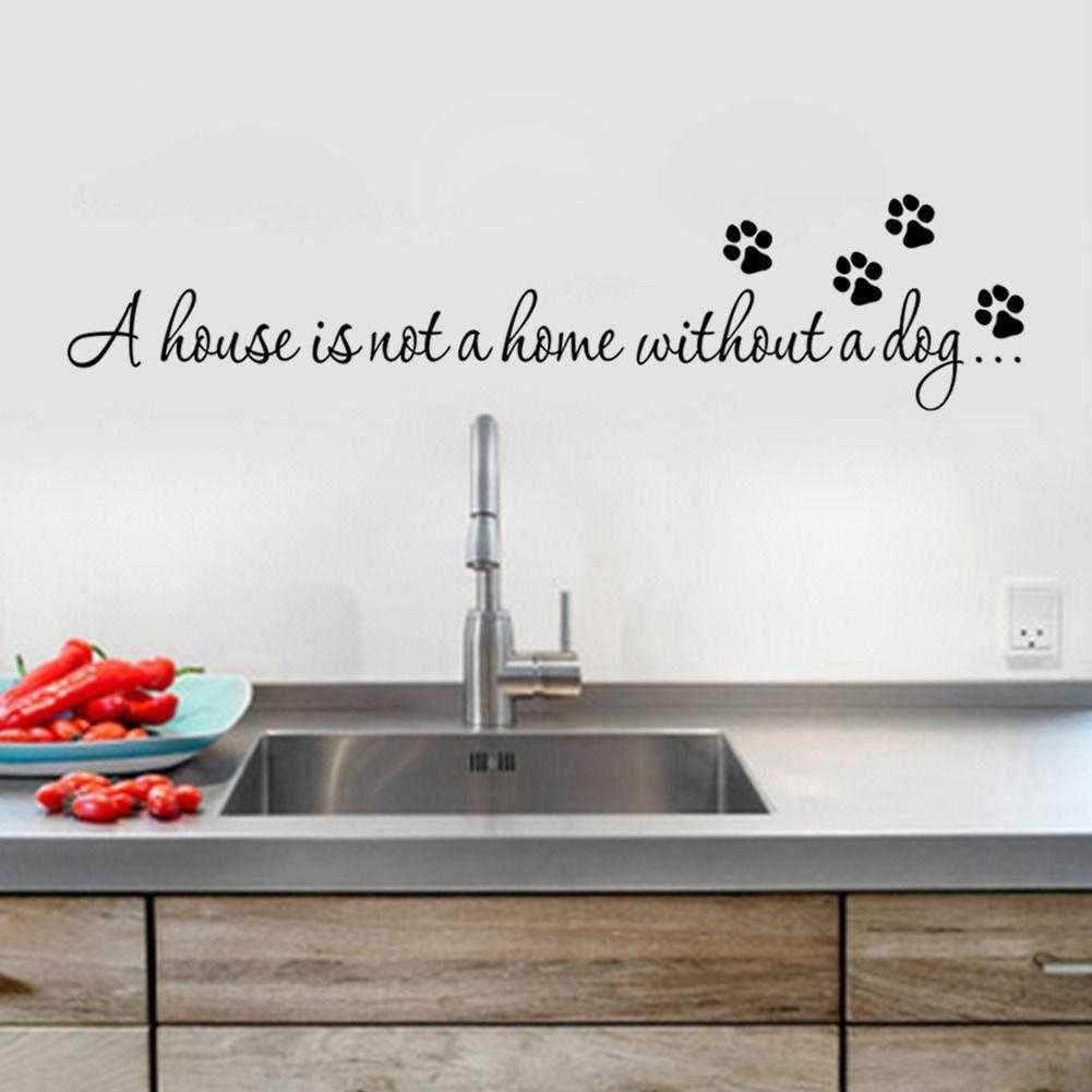 "A House is Not A Home Without A Dog" Dog Wall DecalDoggyTopia