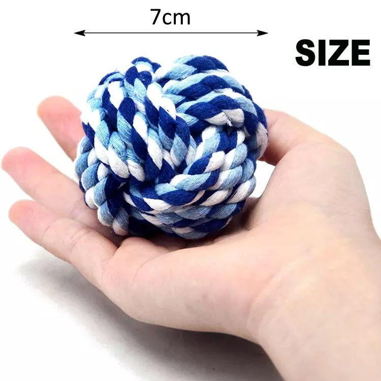 Ball Rope Dog Toy - Rope Toys from . at DoggyTopia