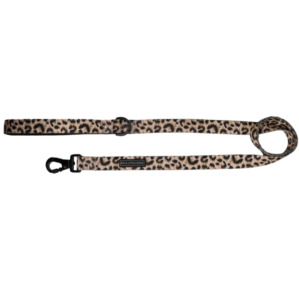 Big & Little Dogs Luxurious Leopard Dog Leash - Leashes & Leads from Big & Little Dogs at DoggyTopia