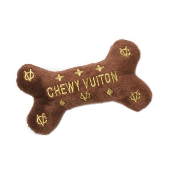 Chewy Vuiton Bone Dog Toy - Designer Toys from Dog Diggin Designs at DoggyTopia