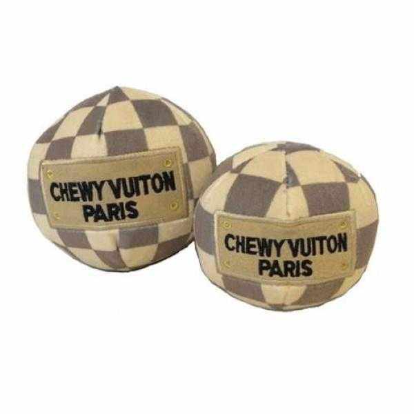 Chewy Vuiton Checker BallDoggyTopia