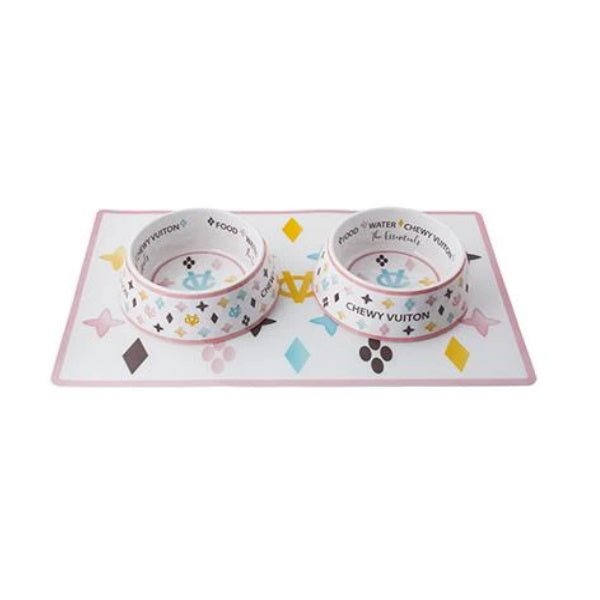 Chewy Vuiton Placemat - Placemats from Haute Diggity Dog at DoggyTopia