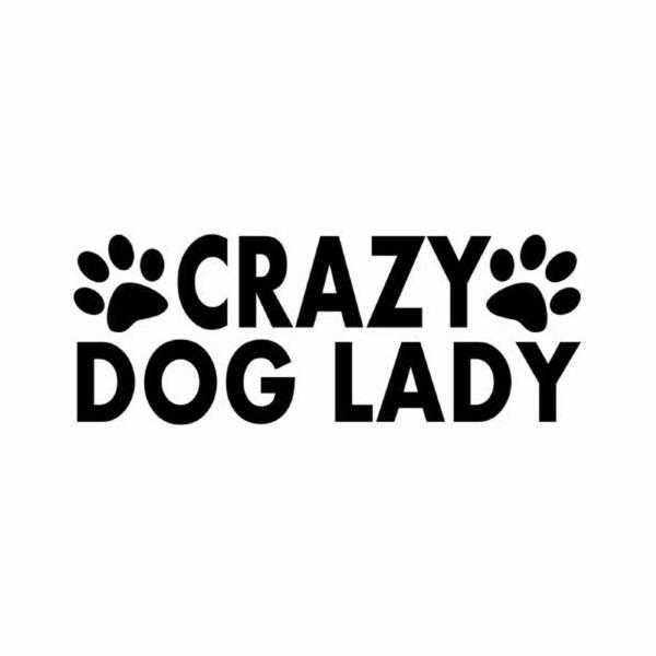 Crazy Dog Lady Dog Car DecalDoggyTopia