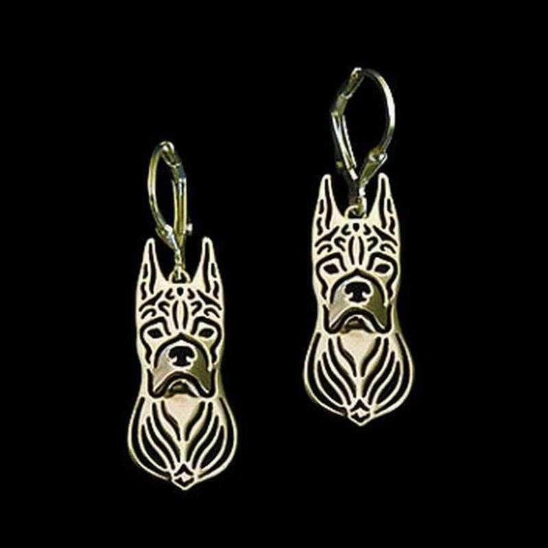 Boxer Earrings with Ears UpDoggyTopia