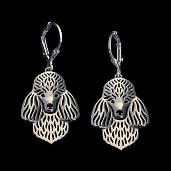 Dog Earrings - Poodle - Earrings from . at DoggyTopia