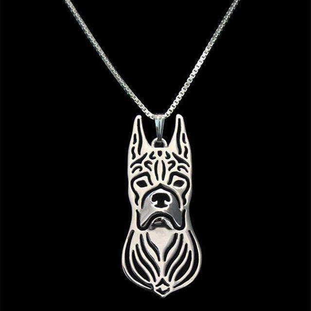 Boxer Jewellery Necklace with Ears UpDoggyTopia