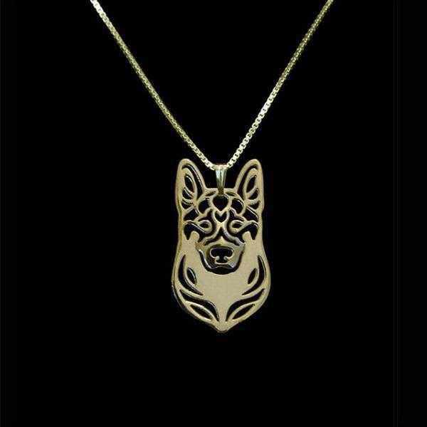 dog pendant necklace german shepherd