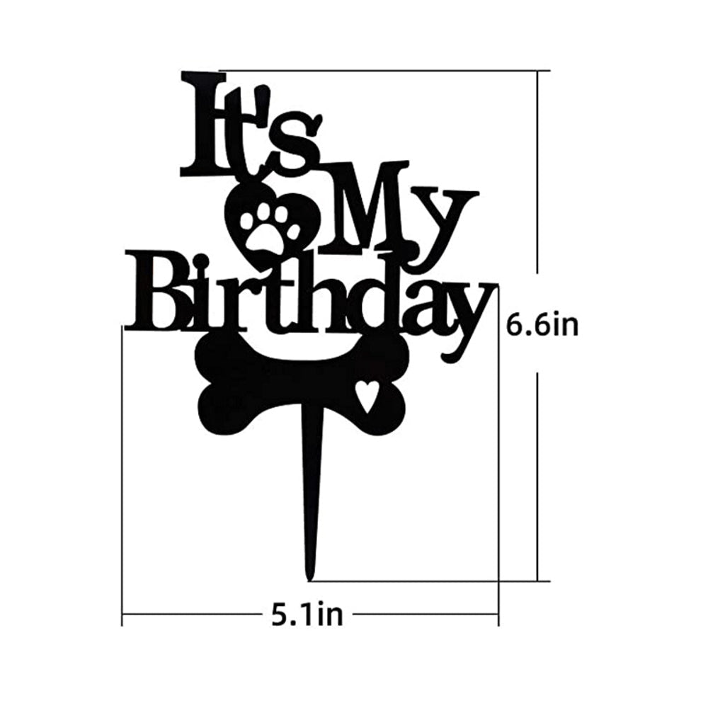 It's My Birthday - Dog cake Topper - Cake Toppers from . at DoggyTopia
