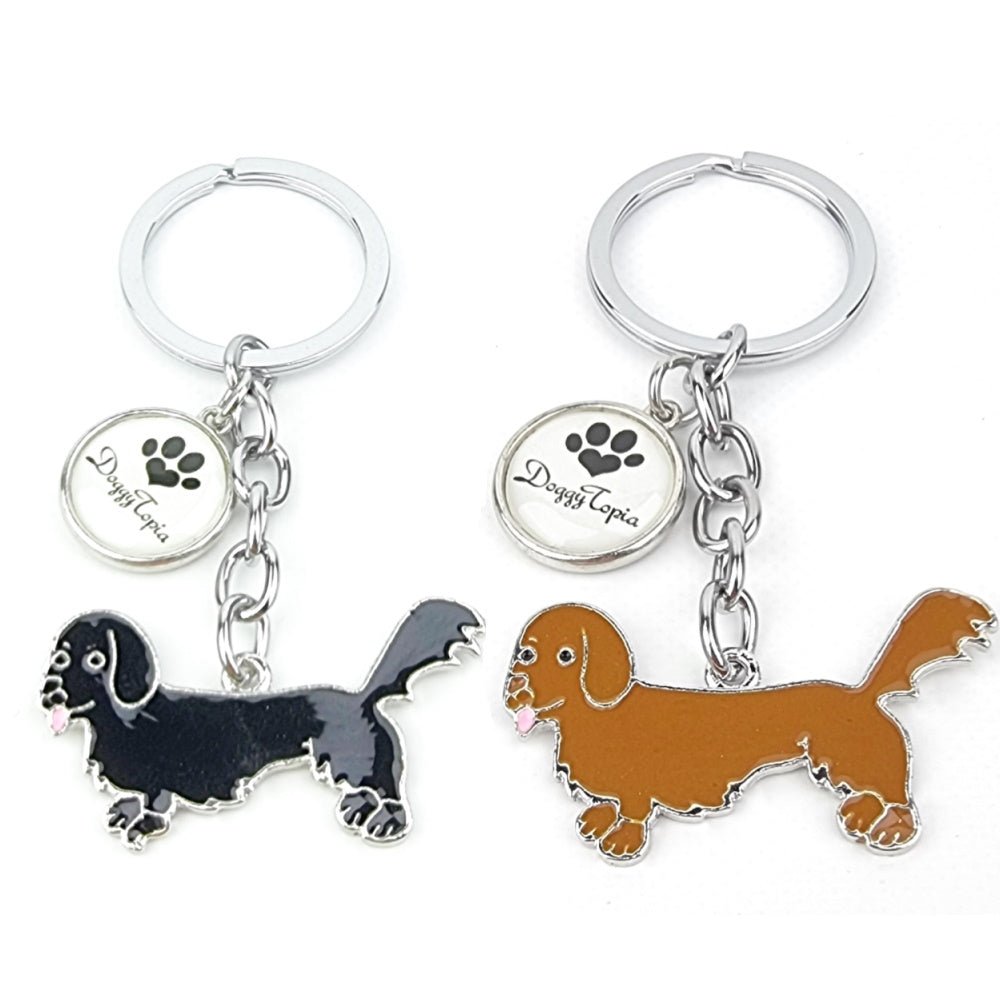 Key Ring Dachshund Long Hair - Key Rings from Sale at DoggyTopia