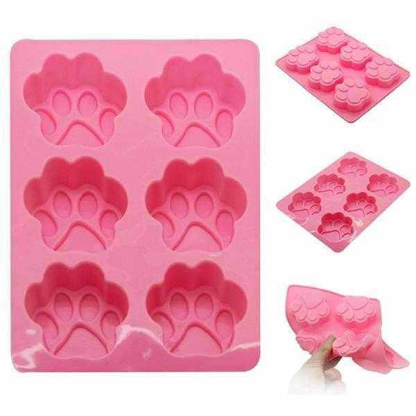 Silicone Paw Dog Ice Cube Tray LargeDoggyTopia