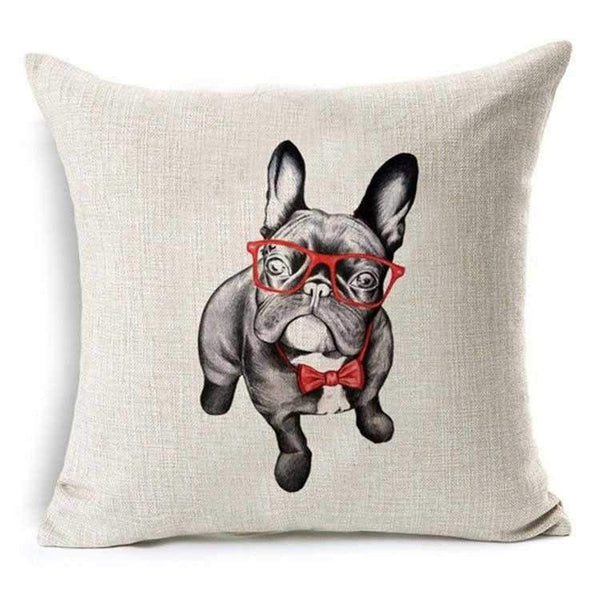 Mr Frenchie Cushion Cotton/Linen Home DecorDoggyTopia