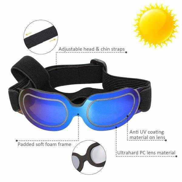 Reflective Dog Goggles - Dog Goggles from . at DoggyTopia