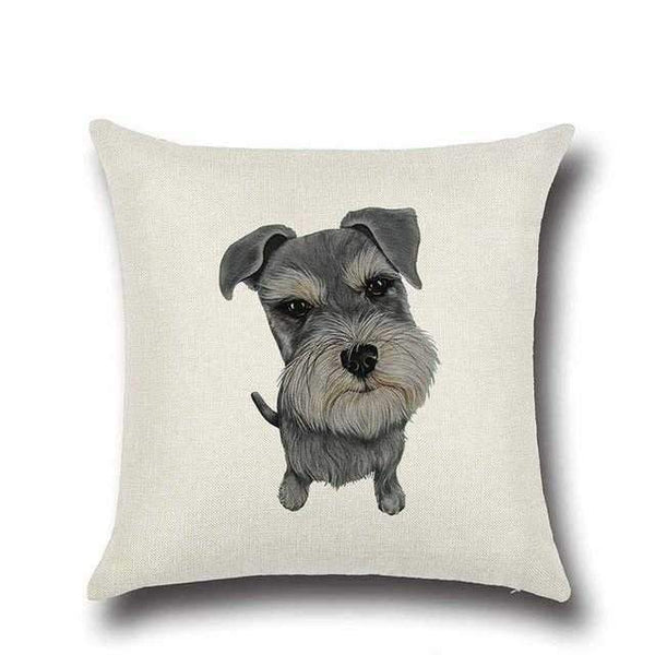 Schnauzer Cushion Cotton/LinenDoggyTopia