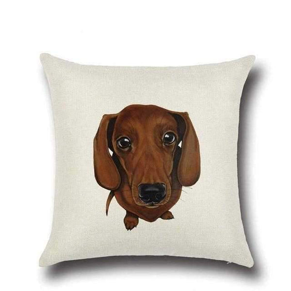 Dachshund Throw Cushion Cotton/LinenDoggyTopia